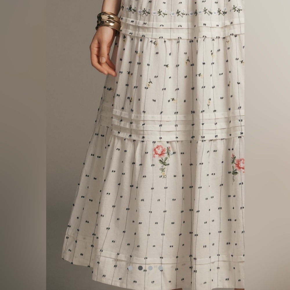 NWT The Somerset Emobroidered Dobby Maxi Dress - Picture 4 of 4